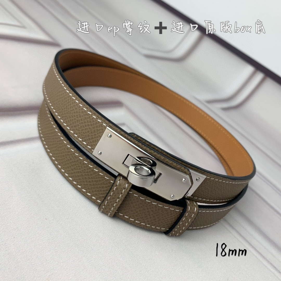 Hermes H069853CK01 Kelly 18 belt H88089