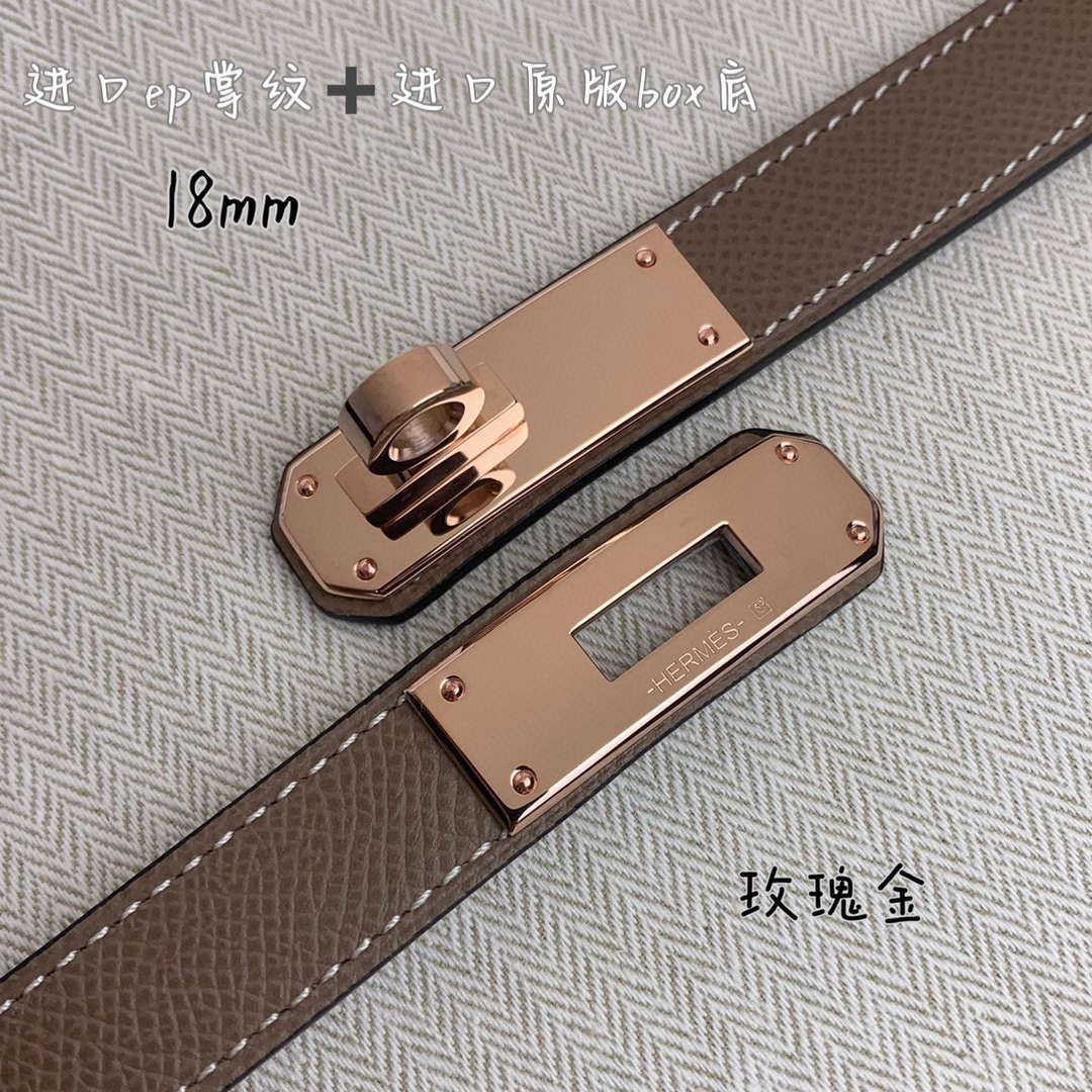 Hermes H069853CK01 Kelly 18 belt H88089