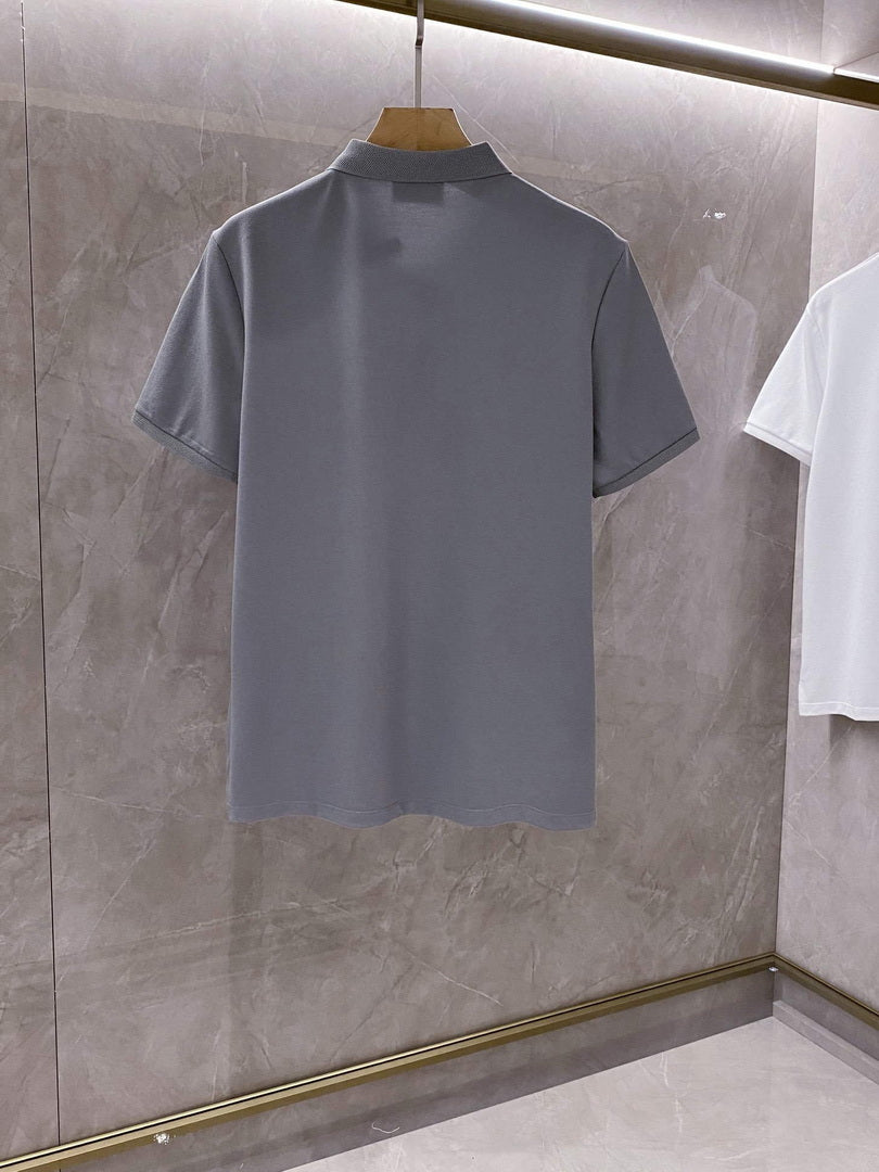 Hermes H072325 H Embroidered Buttoned Polo Shirt H55322