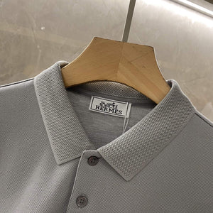 Hermes H072325 H Embroidered Buttoned Polo Shirt H55322 - M - View 5