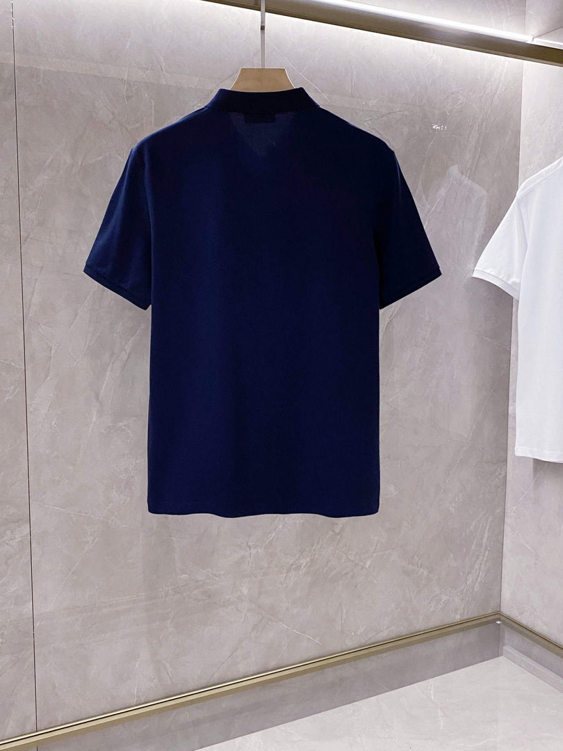 Hermes H072325 H Embroidered Buttoned Polo Shirt H55324