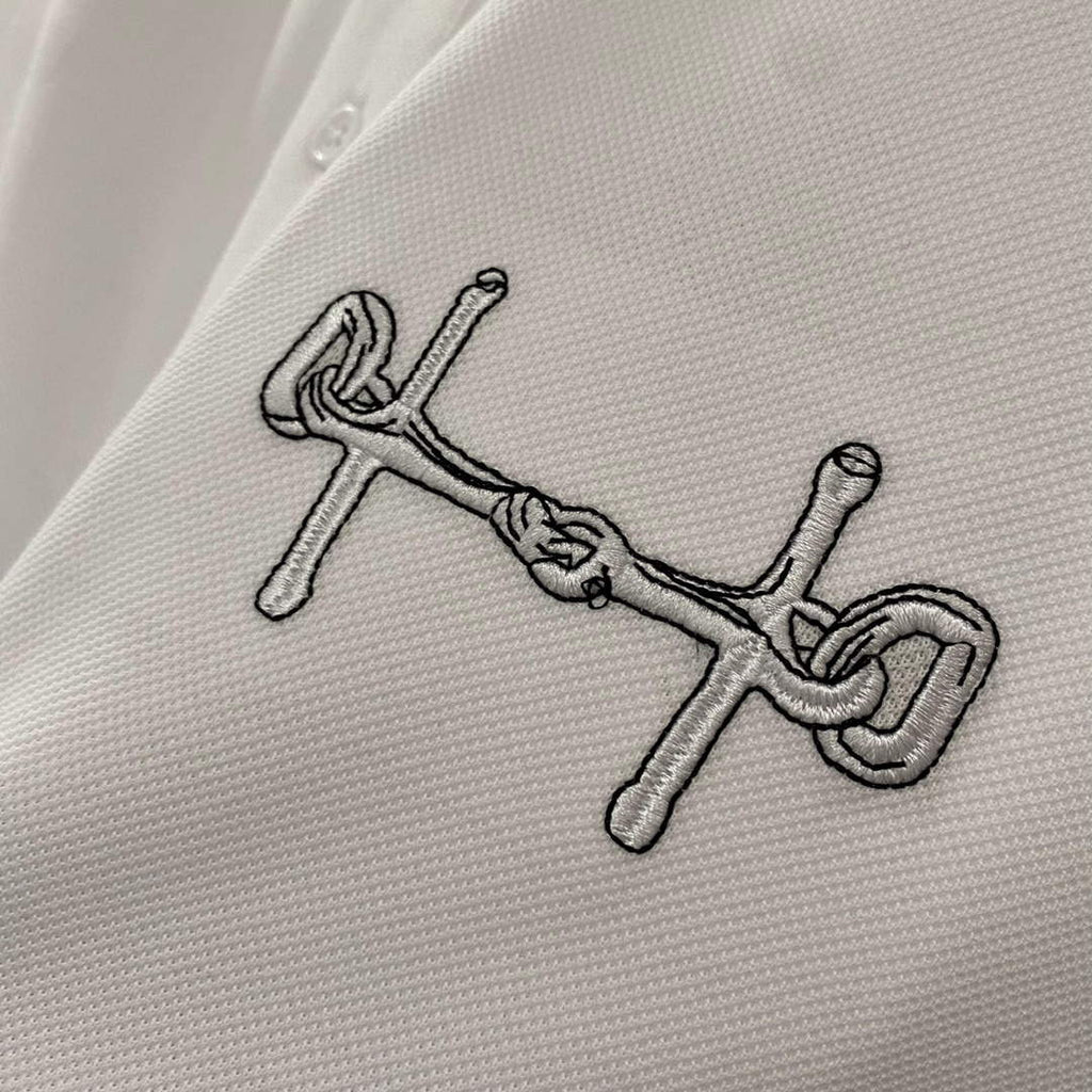 Hermes H072325 H Embroidered Buttoned Polo Shirt H55325