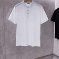 Hermes H072325 H Embroidered Buttoned Polo Shirt H55327 - M - View 1