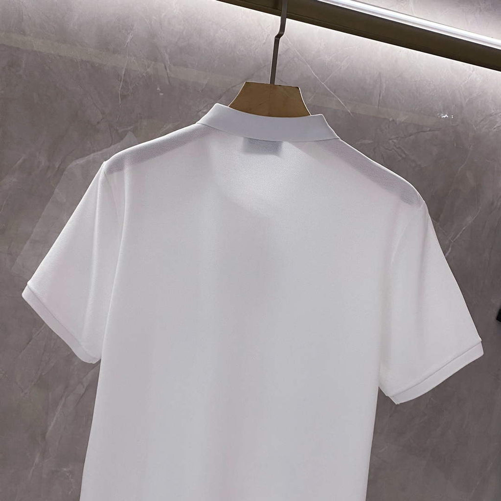 Hermes H072325 H Embroidered Buttoned Polo Shirt H55327