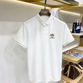 Hermes H072325 H Embroidered Buttoned Polo Shirt H55333 - M - View 1