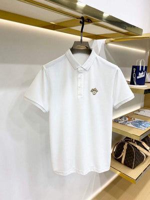 Hermes H072325 H Embroidered Buttoned Polo Shirt H55334 - M - View 2