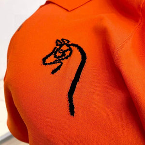 Hermes H072325 H Embroidered Buttoned Polo Shirt H55338 - M - View 7