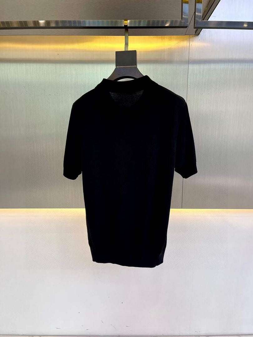 Hermes H072325 H Embroidered Buttoned Polo Shirt H55339