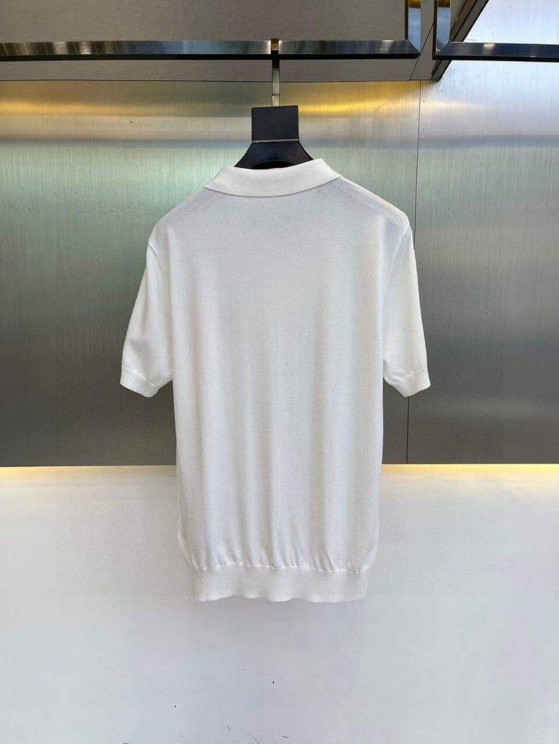 Hermes H072325 H Embroidered Buttoned Polo Shirt H55340