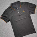 Hermes H072325 H Embroidered Buttoned Polo Shirt H55342 - M - View 1