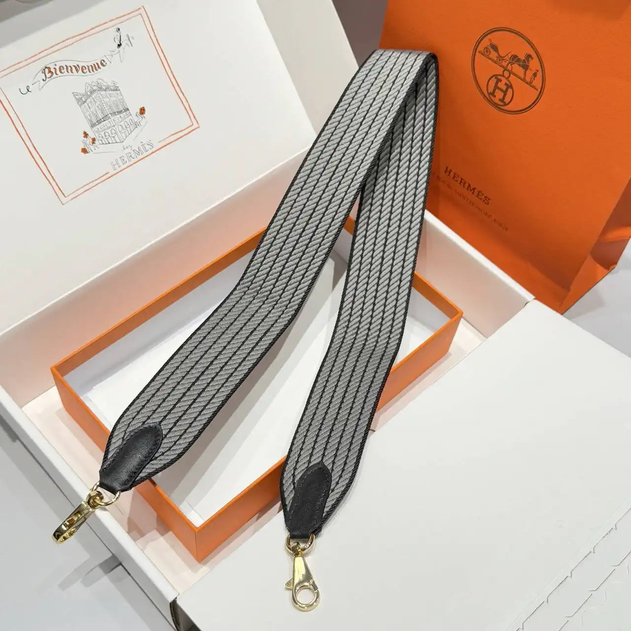 Hermes H073651CCAA105 Sangle Cavale 50 mm bag strap H80001