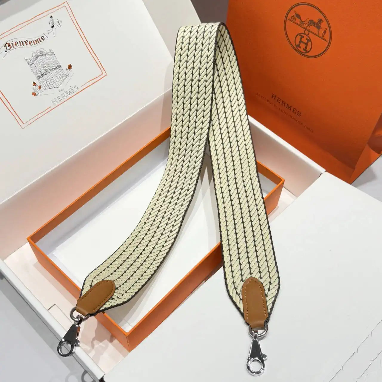 Hermes H073651CCAA105 Sangle Cavale 50 mm bag strap H80002