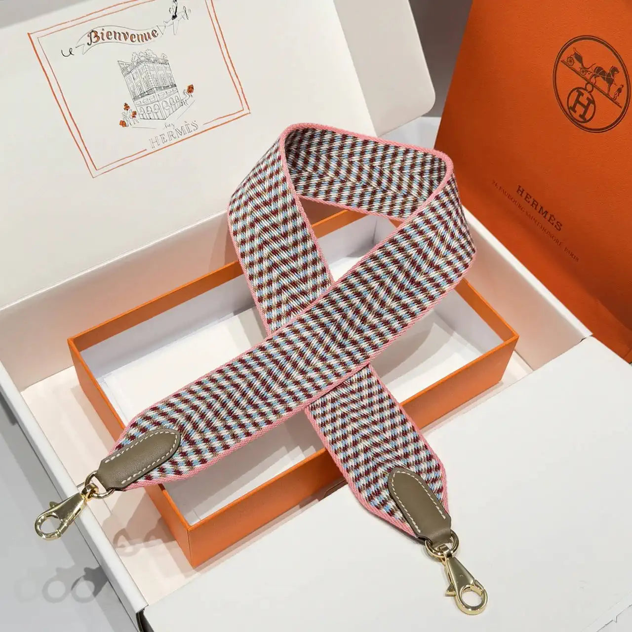 Hermes H073651CCAA105 Sangle Cavale 50 mm bag strap H80003