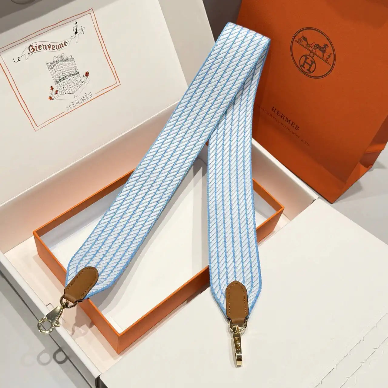 Hermes H073651CCAA105 Sangle Cavale 50 mm bag strap H80005