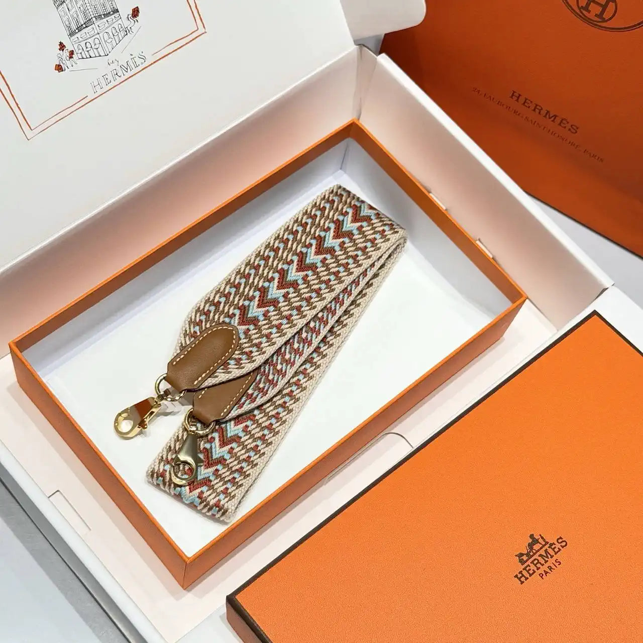 Hermes H073651CCAA105 Sangle Cavale 50 mm bag strap H80006