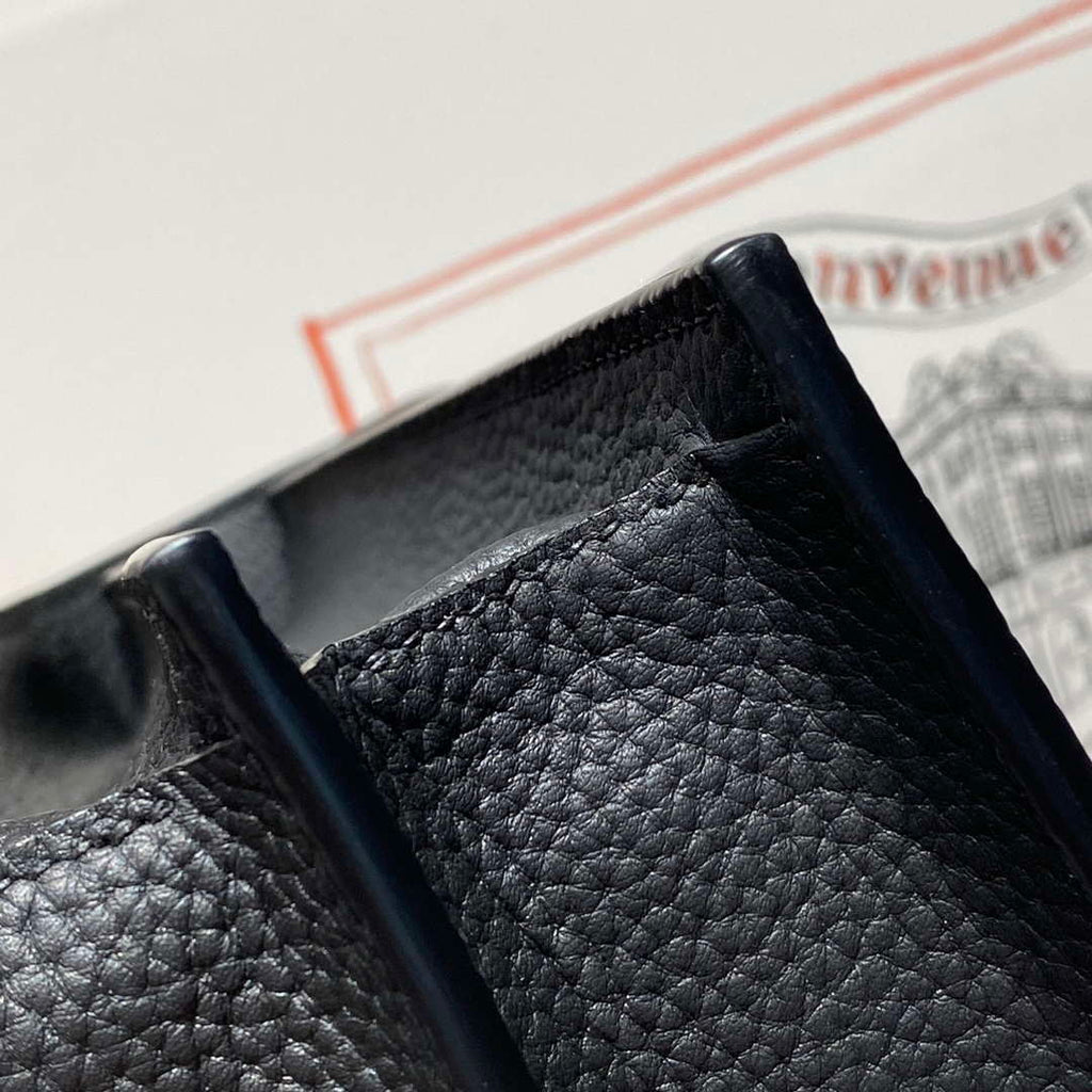 Hermes H074409CBH0 Men Sac a depeches light 1-37 briefcase Black