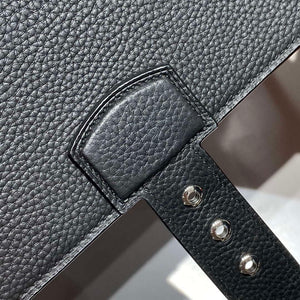 Hermes H074409CBH0 Men Sac a depeches light 1-37 briefcase Black - Default Title - View 7