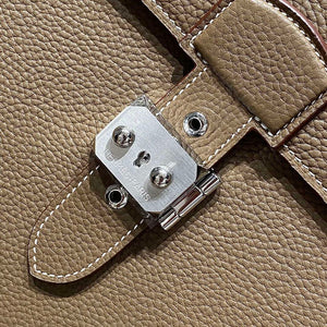 Hermes H074409CBH0 Men Sac a depeches light 1-37 briefcase Elephant Gray - Default Title - View 5
