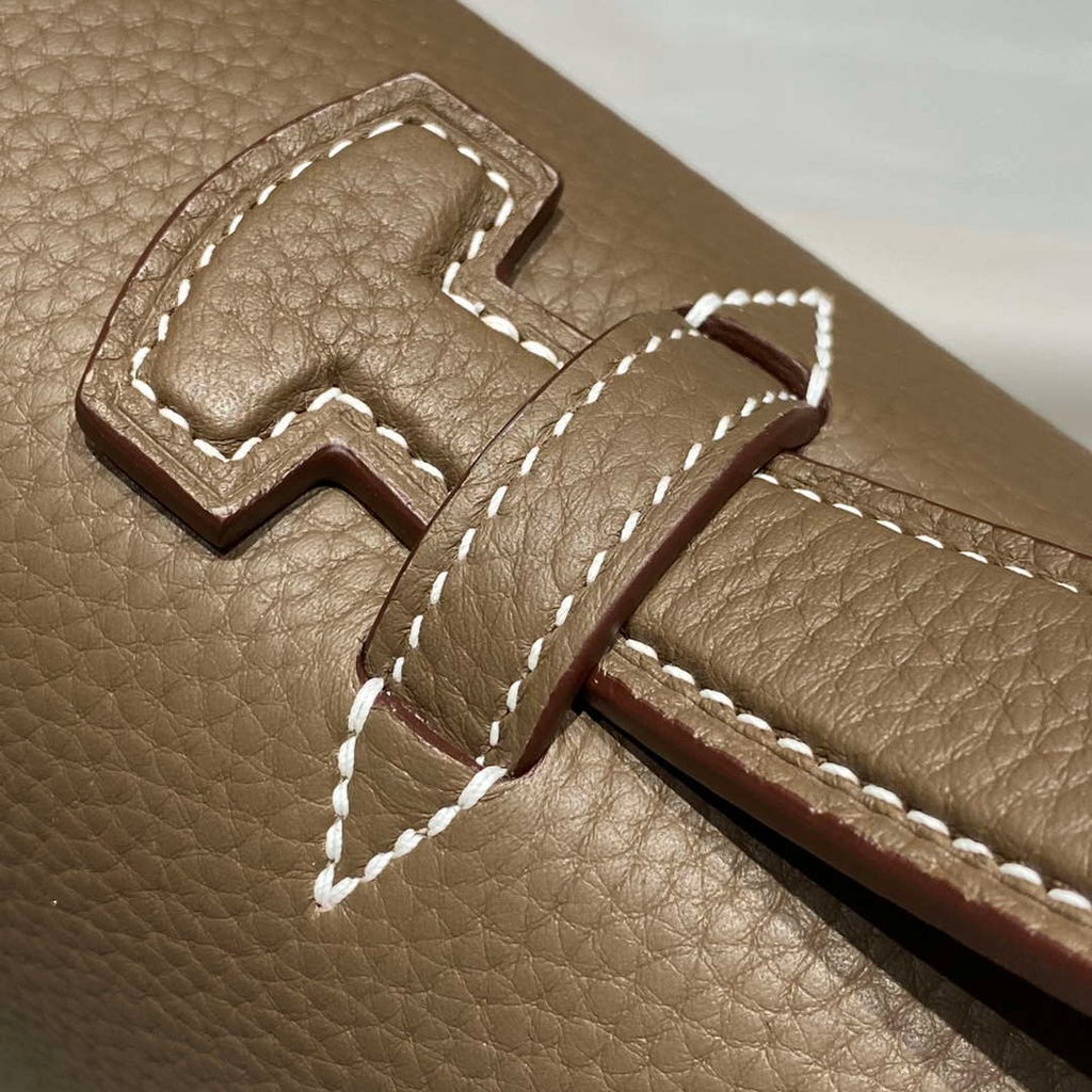 Hermes H074409CBH0 Men Sac a depeches light 1-37 briefcase Elephant Gray