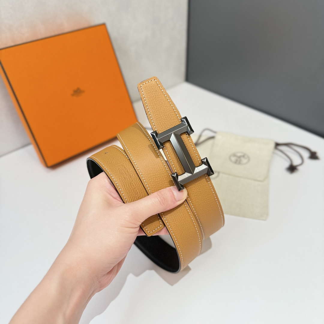 Hermes H074562CK05 Constance belt buckle & Reversible leather strap 32 mm H88032