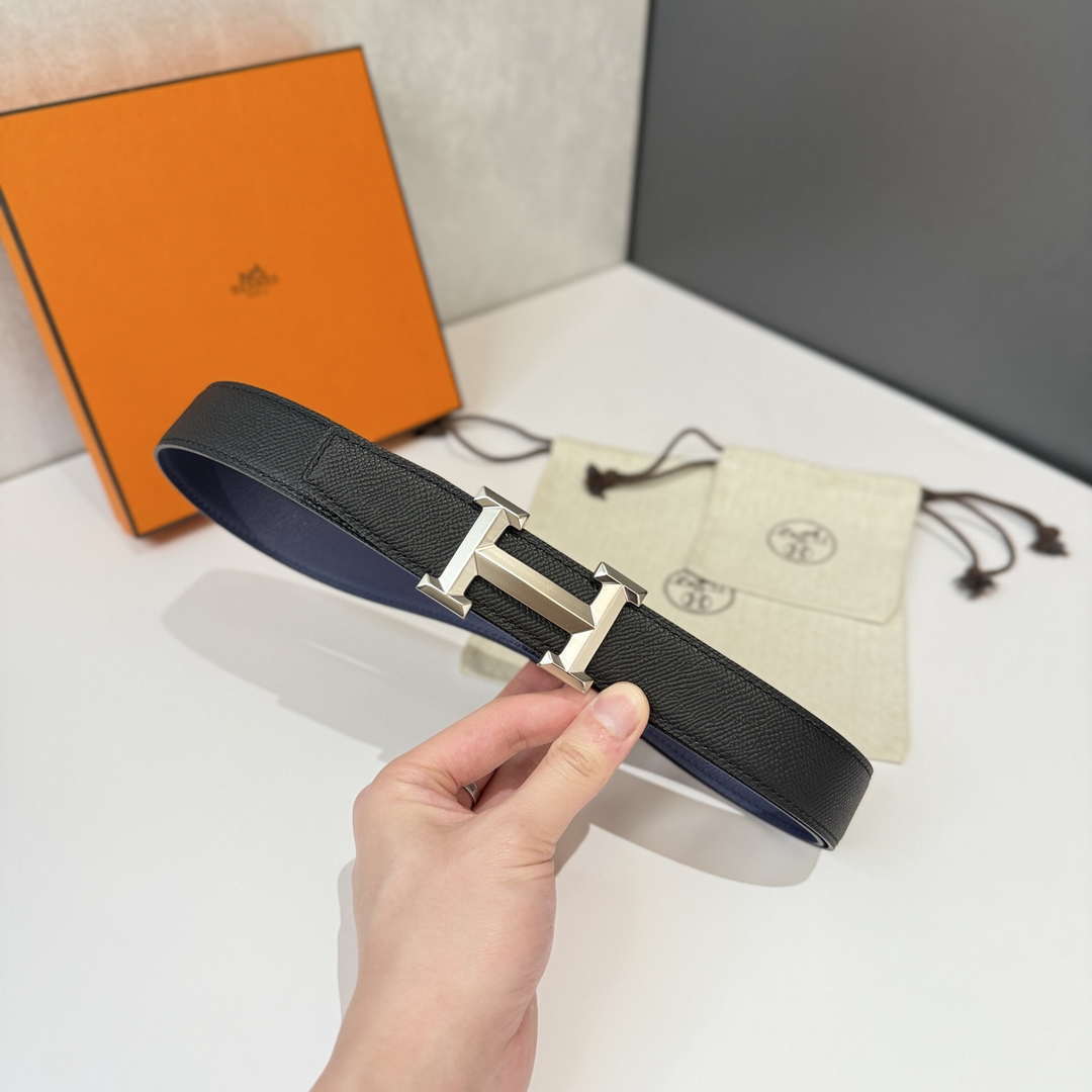 Hermes H074562CK05 Constance belt buckle & Reversible leather strap 32 mm H88033 - '--Please Select-- - View 2