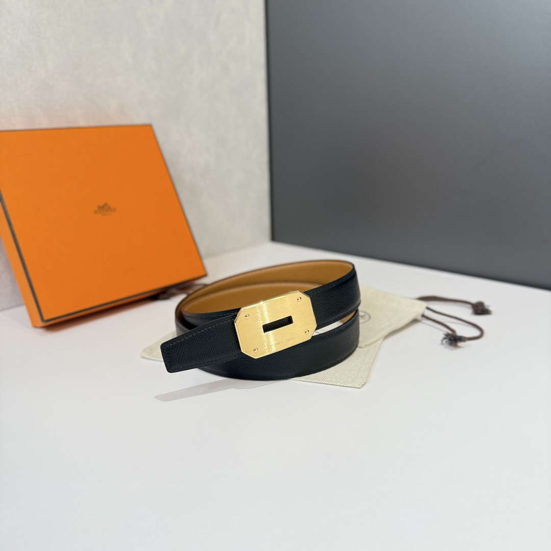 Hermes H074562CK05 H belt buckle & Reversible leather strap 32 mm H88062