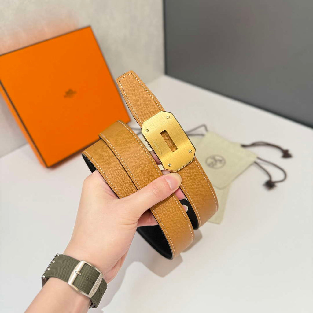 Hermes H074562CK05 H belt buckle & Reversible leather strap 32 mm H88062