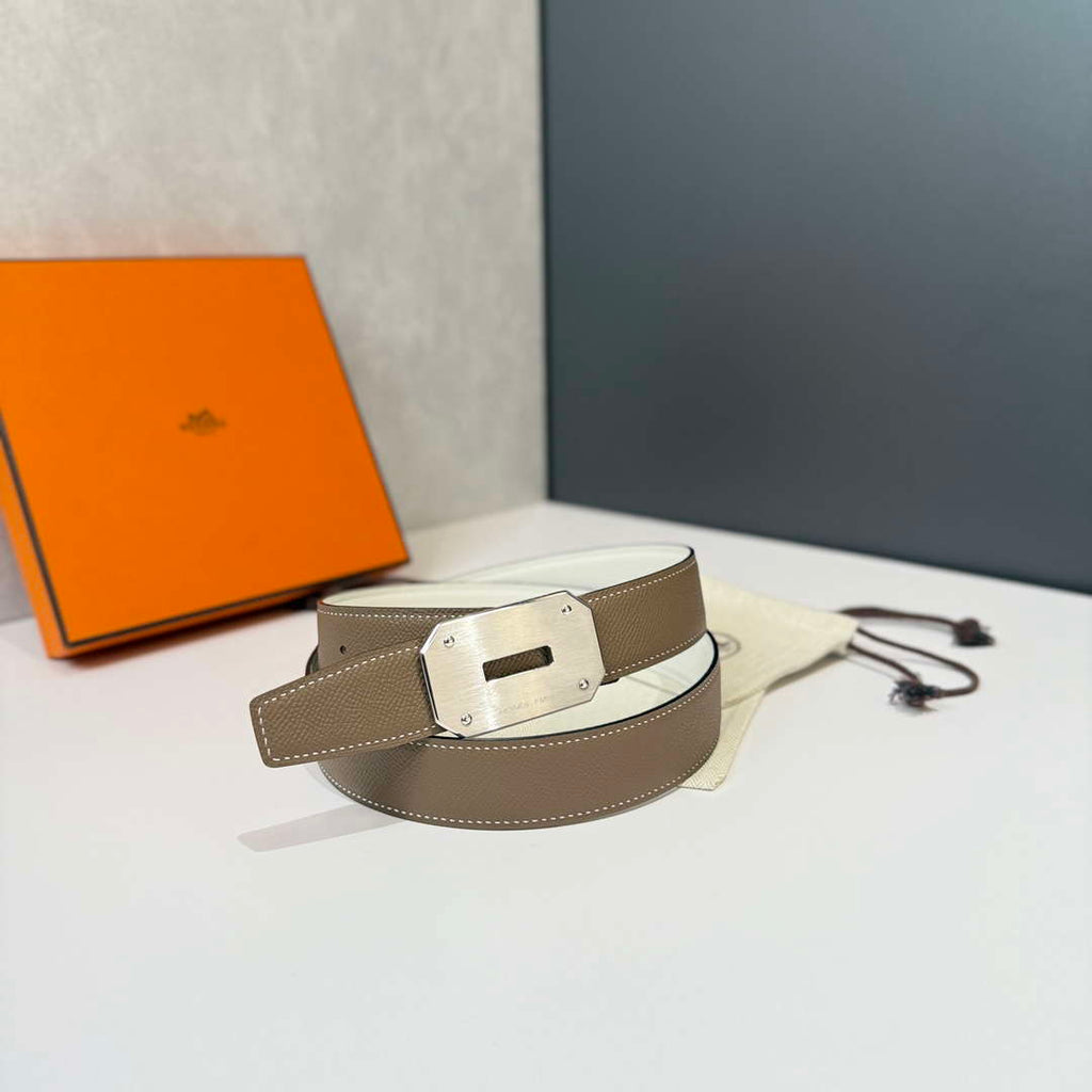 Hermes H074562CK05 H belt buckle & Reversible leather strap 32 mm H88063