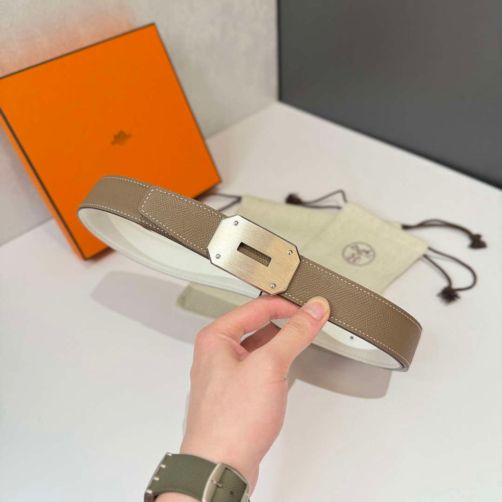 Hermes H074562CK05 H belt buckle & Reversible leather strap 32 mm H88063