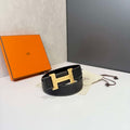 Hermes H074562CP2K H belt buckle & Reversible leather strap H88066
