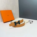 Hermes H074562CP2K H belt buckle & Reversible leather strap H88070