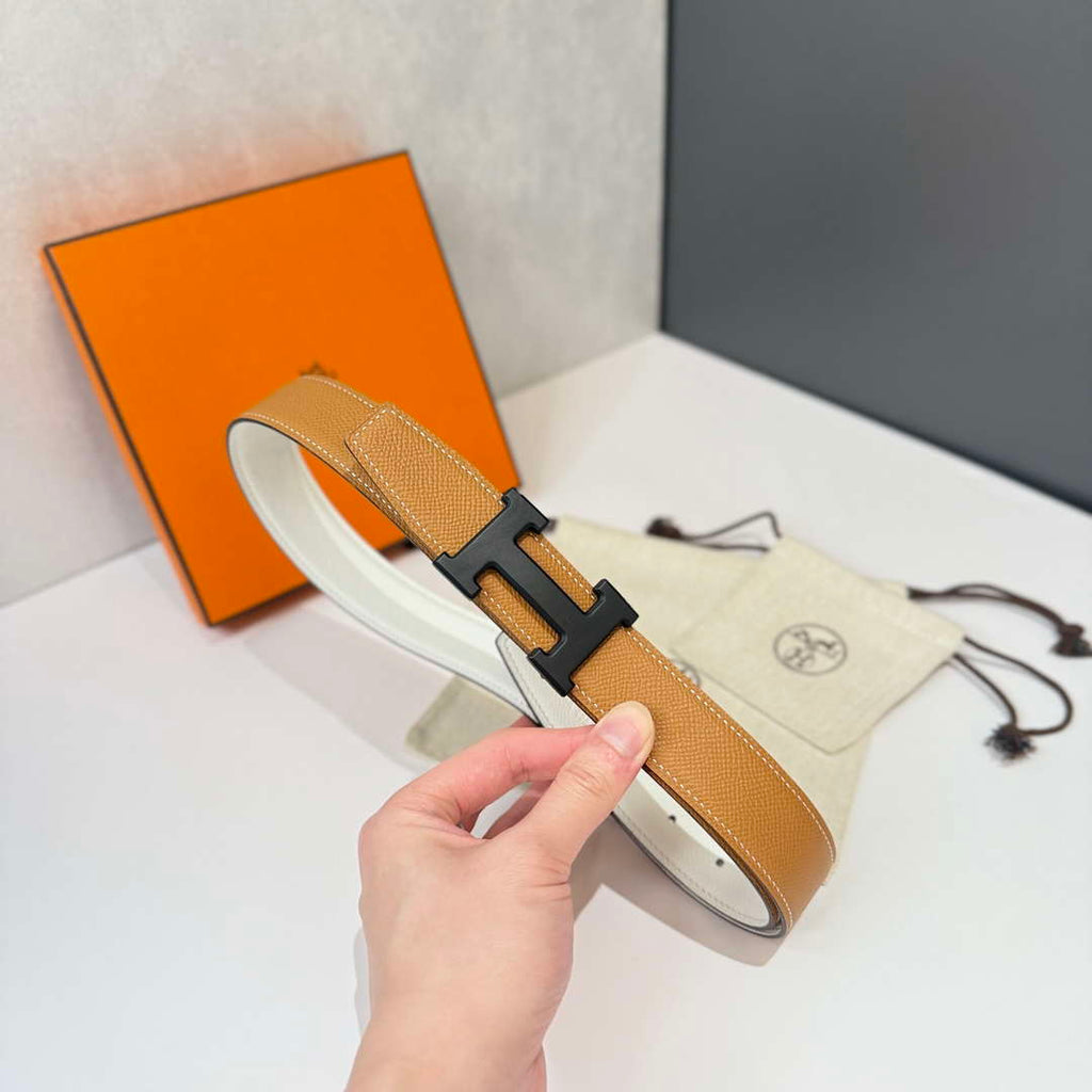 Hermes H074562CP2K H belt buckle & Reversible leather strap H88070