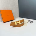 Hermes H074562CP2K H belt buckle & Reversible leather strap H88071