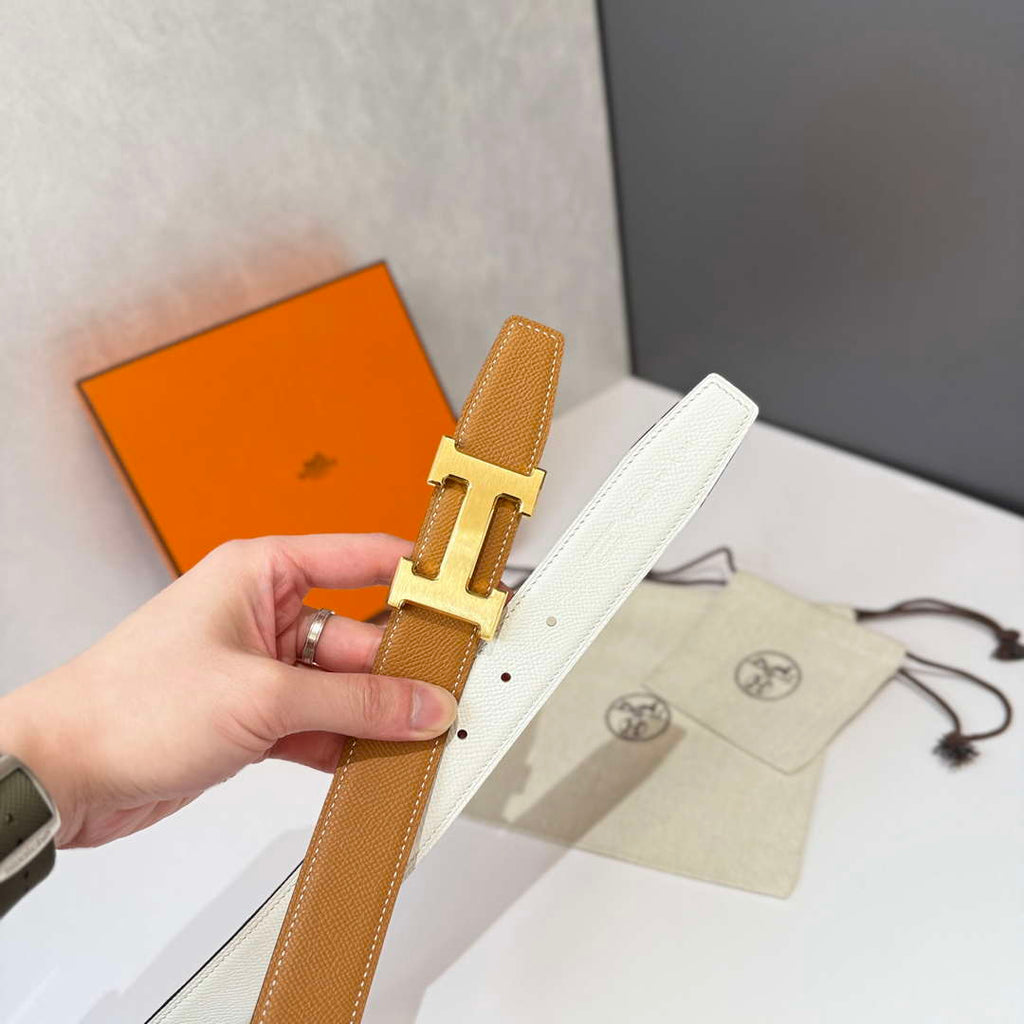 Hermes H074562CP2K H belt buckle & Reversible leather strap H88071
