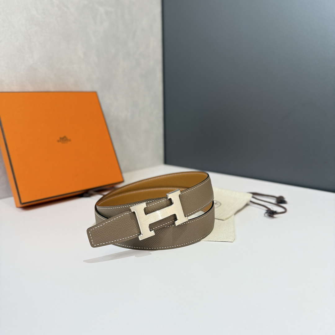 Hermes H074562CP2K H belt buckle & Reversible leather strap H88073 - '--Please Select-- - View 1