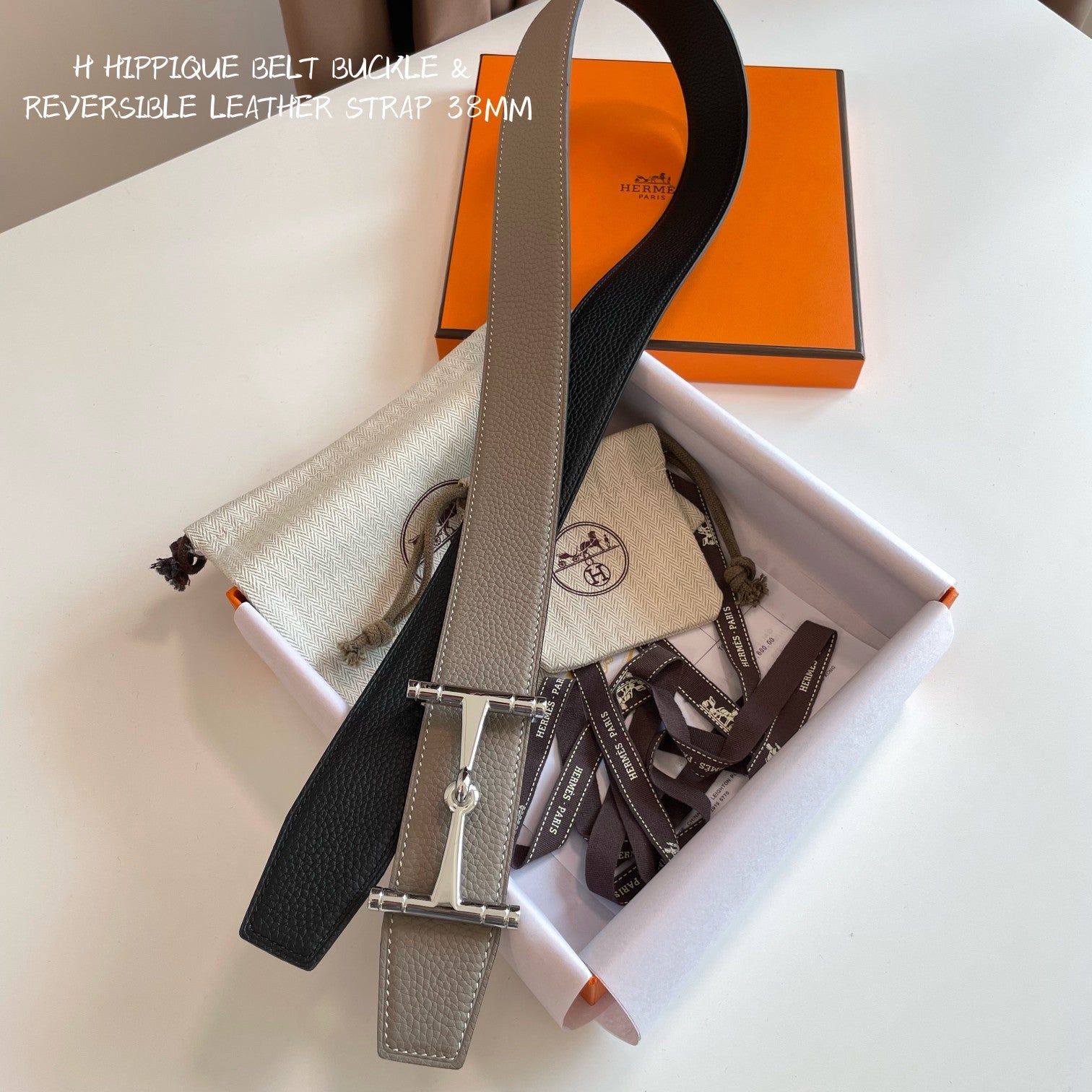 Hermes H074562CUZ3 Constance belt buckle & Reversible leather strap 38 mm H990011 - '--Please Select-- - View 1