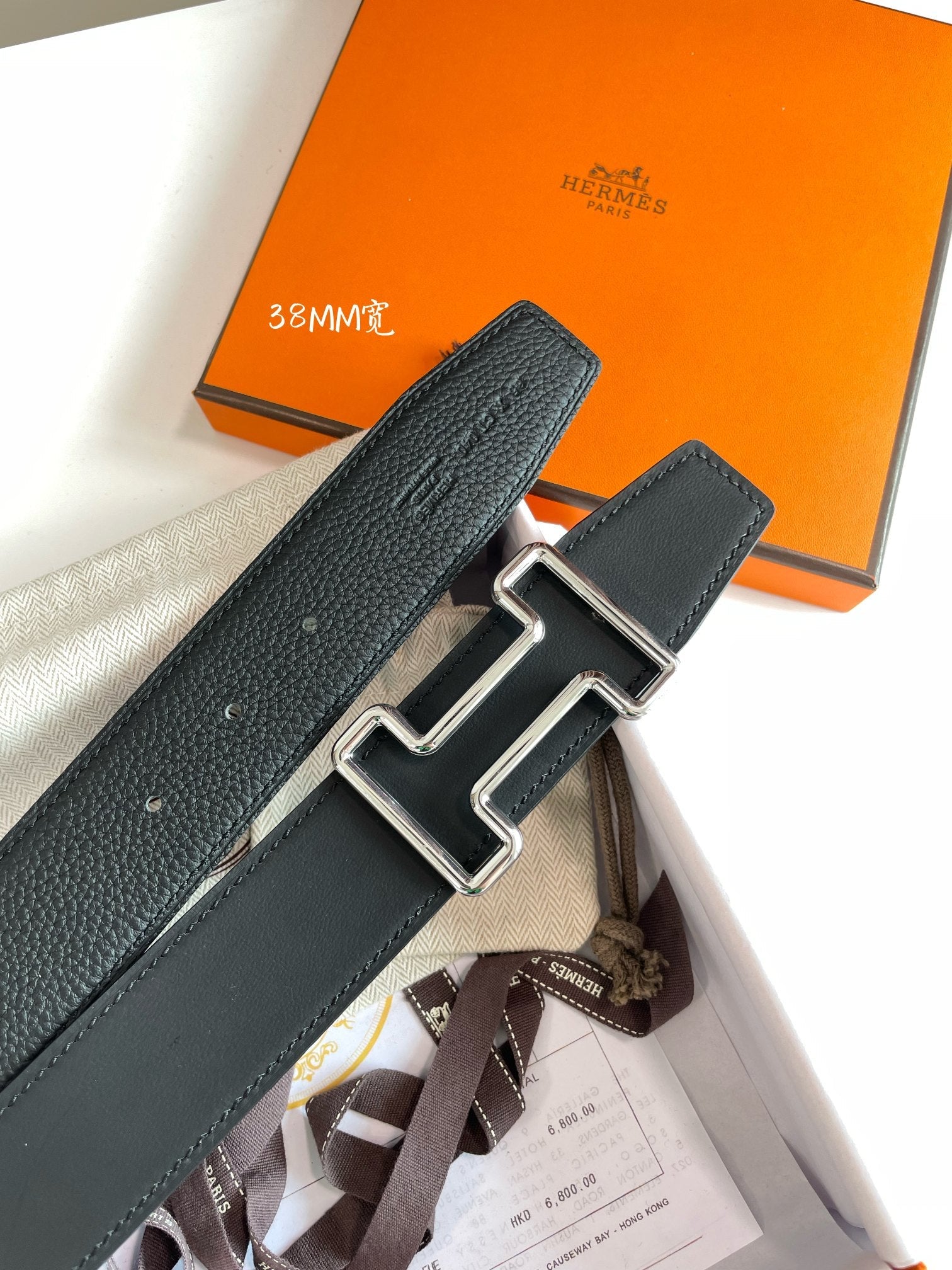 Hermes H074562CUZ3 Constance belt buckle & Reversible leather strap 38 mm H990017