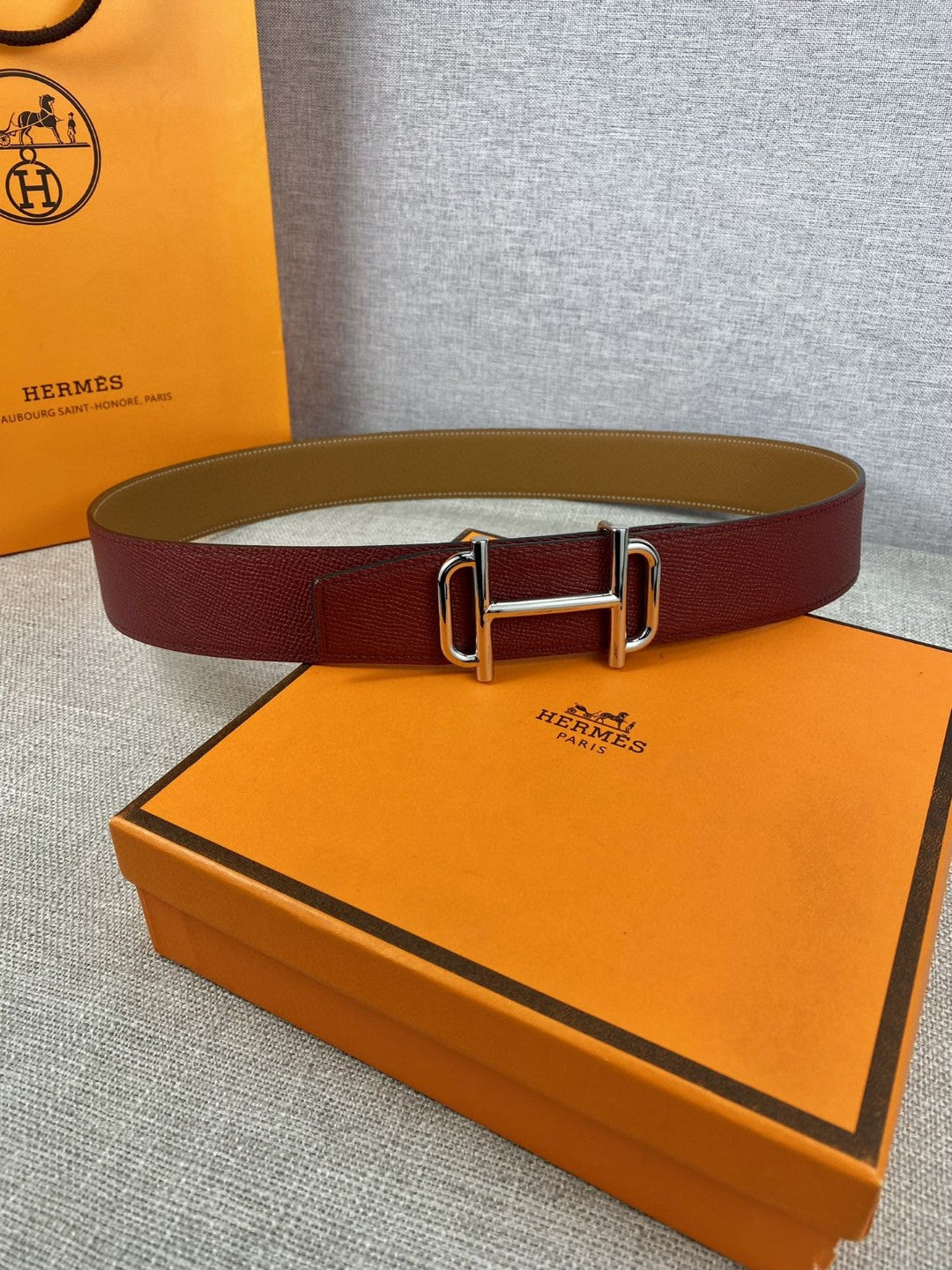 Hermes H074562CUZ3 Constance belt buckle & Reversible leather strap 38 mm H990019