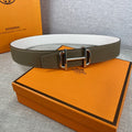 Hermes H074562CUZ3 Constance belt buckle & Reversible leather strap 38 mm H990020 - Gold / '--Please Select-- - View 1
