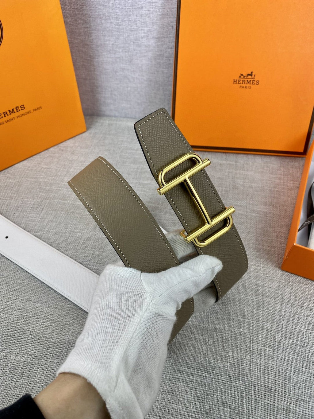 Hermes H074562CUZ3 Constance belt buckle & Reversible leather strap 38 mm H990020