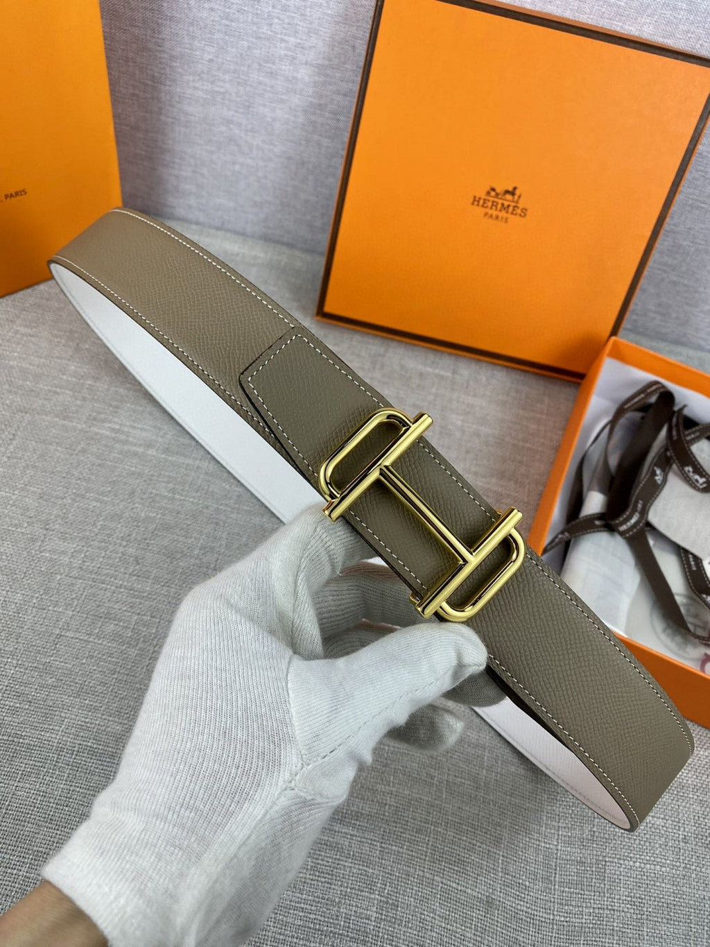 Hermes H074562CUZ3 Constance belt buckle & Reversible leather strap 38 mm H990020