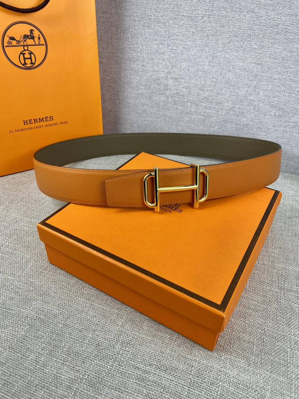 Hermes H074562CUZ3 Constance belt buckle & Reversible leather strap 38 mm H990021