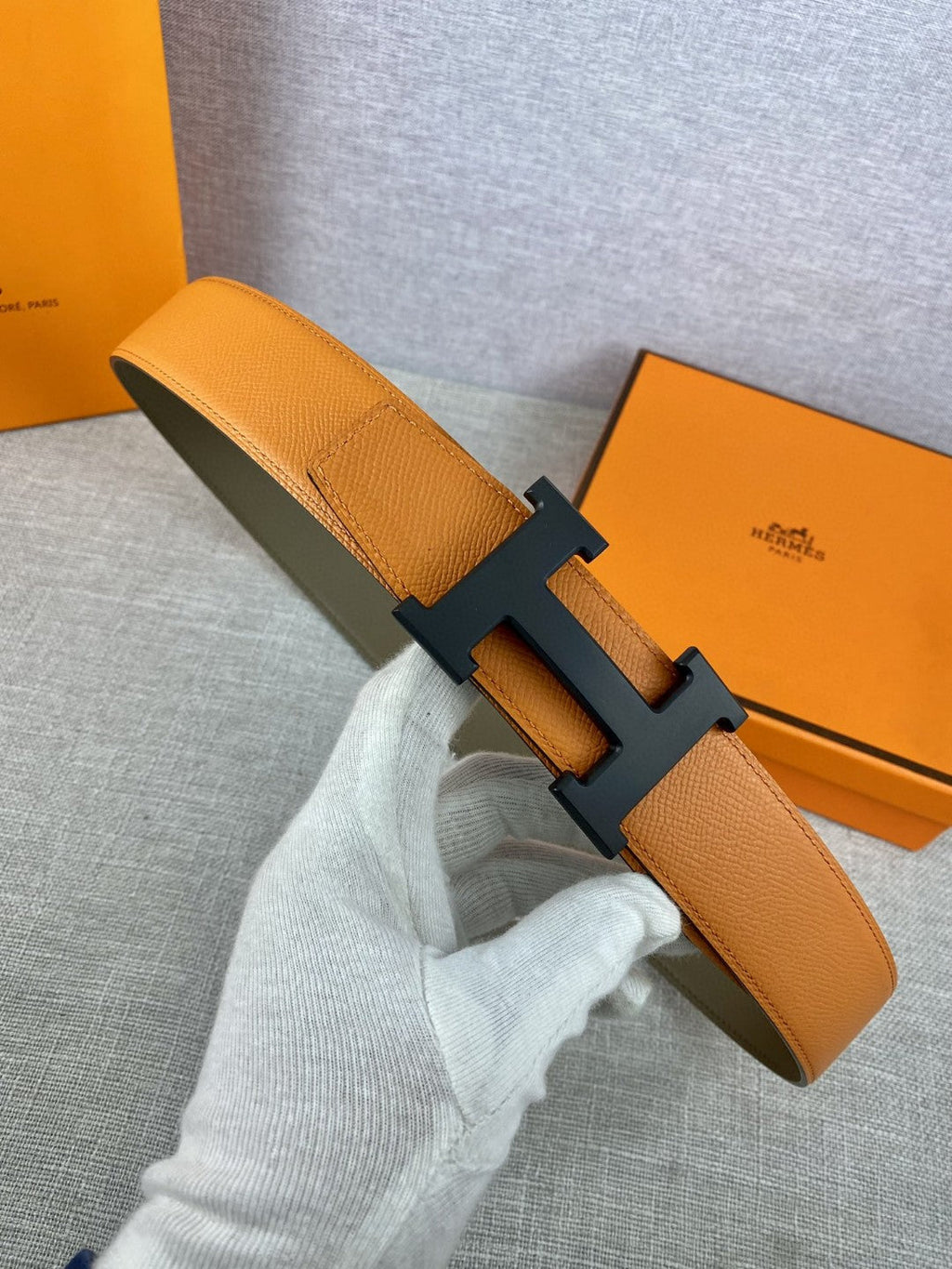 Hermes H074562CUZ3 Constance belt buckle & Reversible leather strap 38 mm H990046