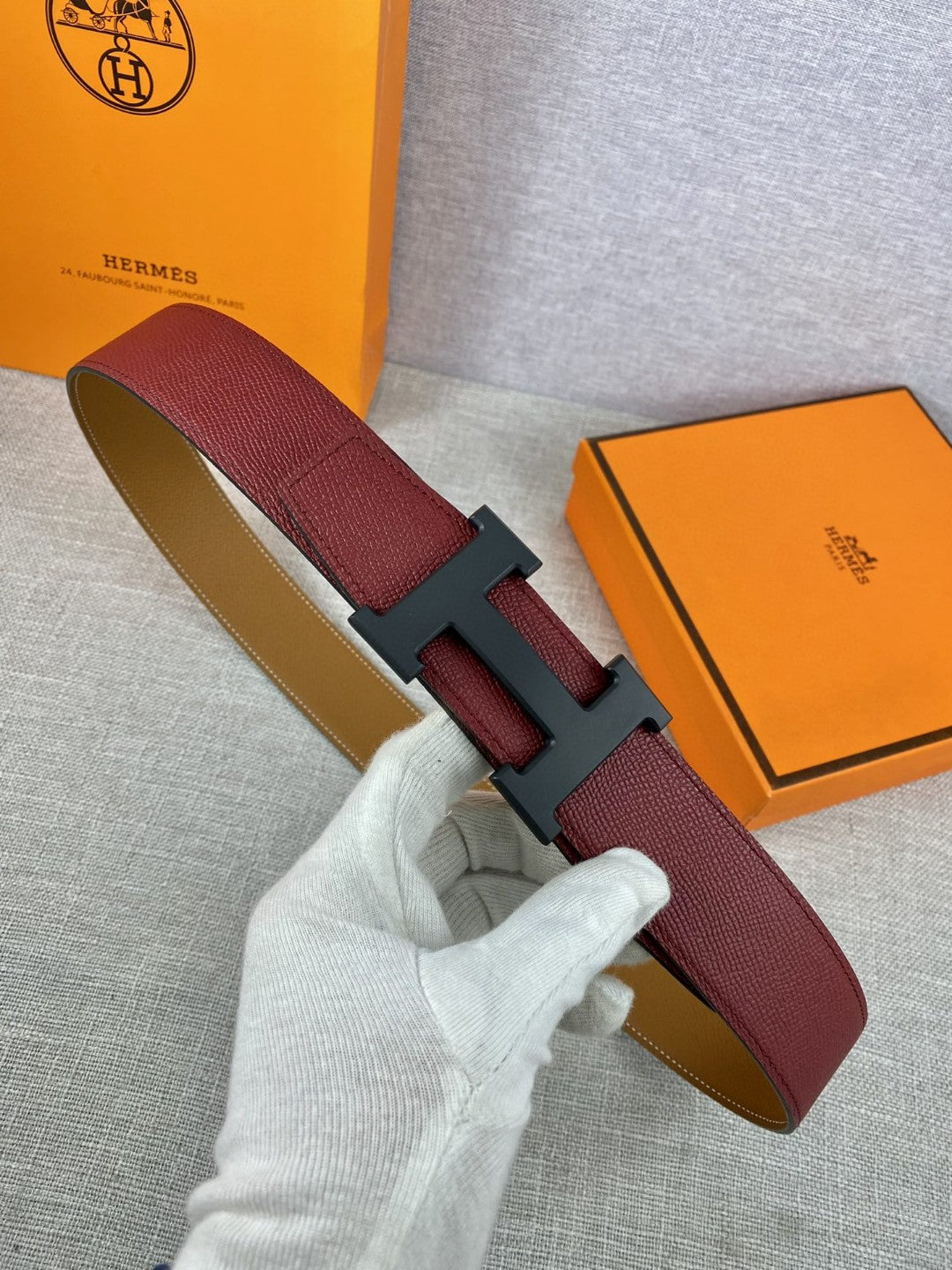 Hermes H074562CUZ3 Constance belt buckle & Reversible leather strap 38 mm H990051 - '--Please Select-- - View 2