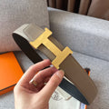 Hermes H074562CUZ3 Constance belt buckle & Reversible leather strap 38 mm H990026 - Gold / '--Please Select-- - View 1