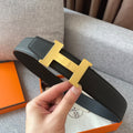 Hermes H074562CUZ3 Constance belt buckle & Reversible leather strap 38 mm H990027 - Gold / '--Please Select-- - View 1