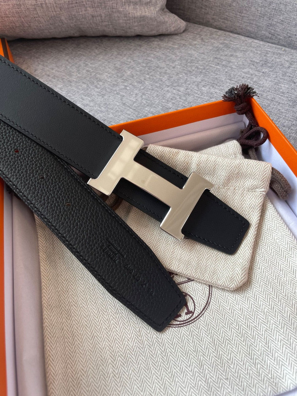Hermes H074562CUZ3 Constance belt buckle & Reversible leather strap 38 mm H990027