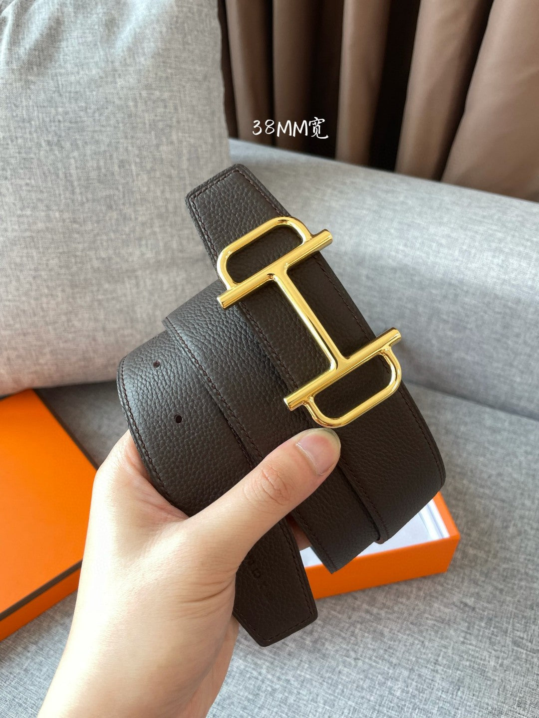 Hermes H074562CUZ3 Constance belt buckle & Reversible leather strap 38 mm H990030