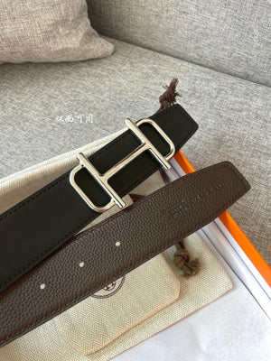 Hermes H074562CUZ3 Constance belt buckle & Reversible leather strap 38 mm H990030 - Gold / '--Please Select-- - View 3