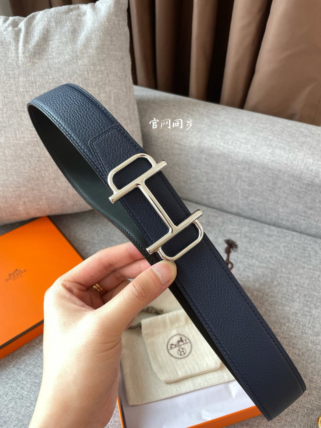 Hermes H074562CUZ3 Constance belt buckle & Reversible leather strap 38 mm H990032